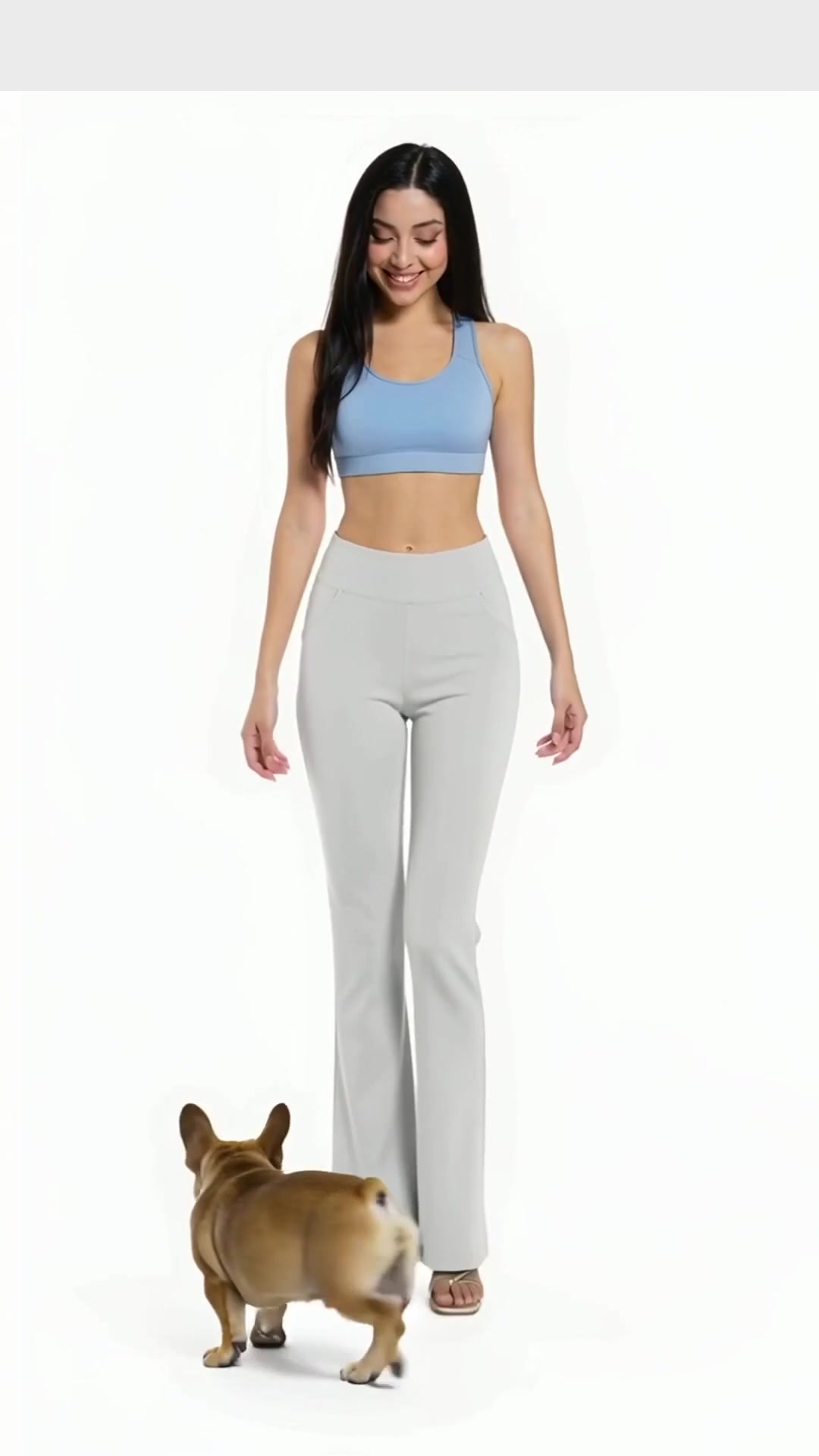 Bootcut Yoga Pants in Bwwb116 Lightgray — The Fluffy Crew Edit style look
